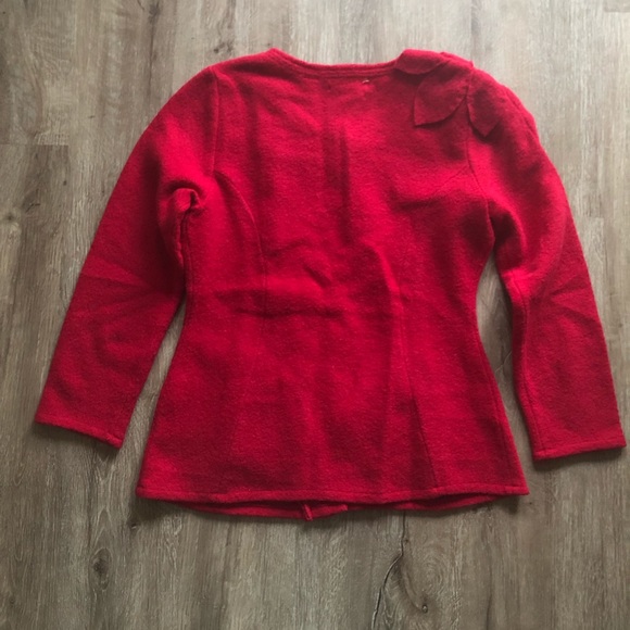 Anthro Sleeping On snow Magenta Rose Jacket S - Picture 7 of 8